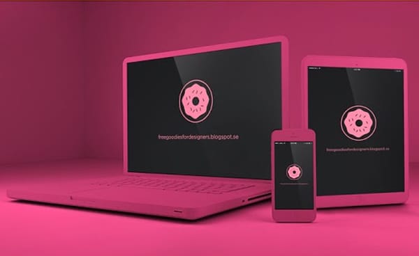 Free Colorful Devices Mock Ups