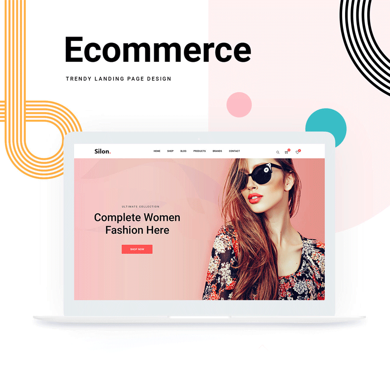 Free Ecommerce Web Templates PSD