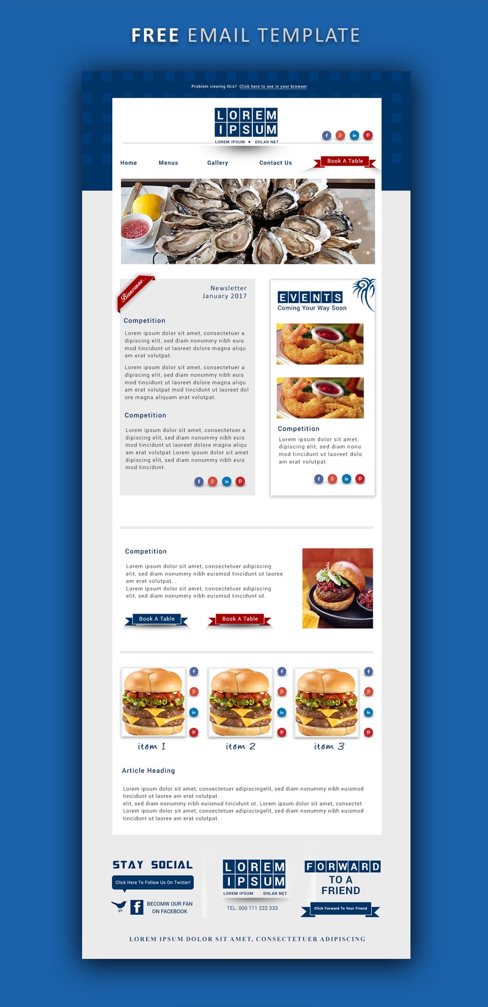 Free Email Newsletter Templates PSD 42 Free Email Newsletter Template PSD