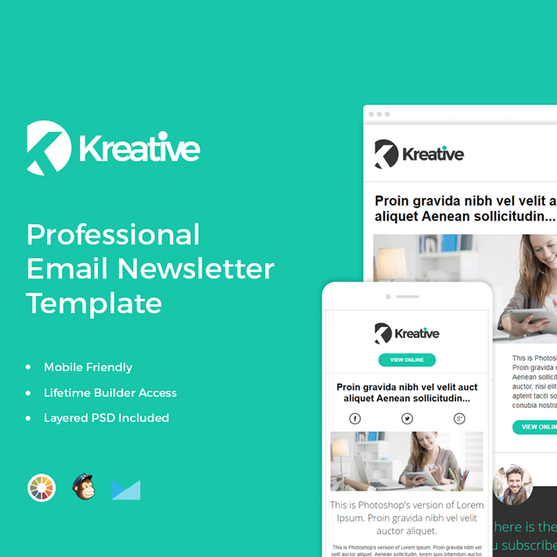 Free Email Newsletter Templates PSD