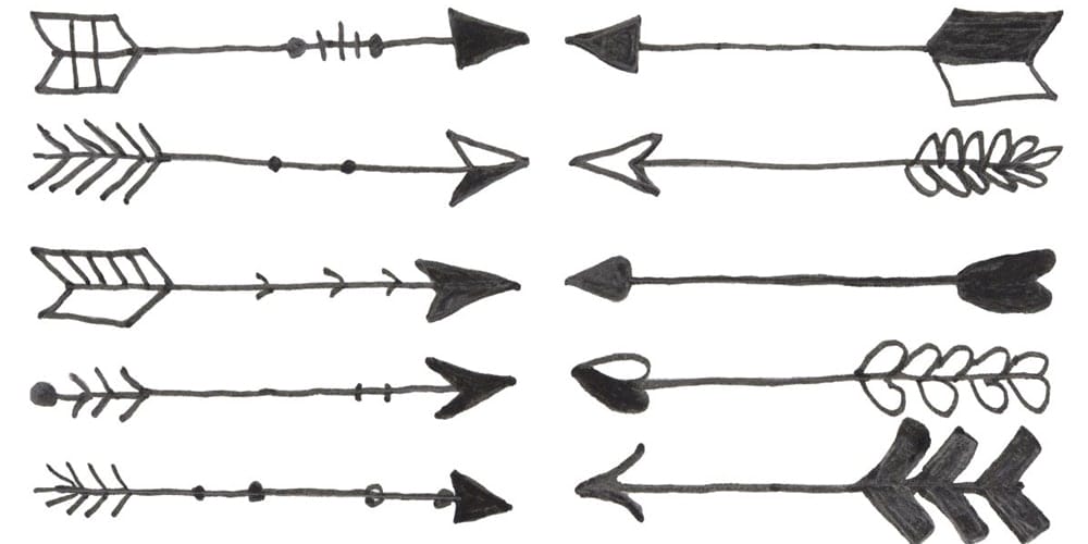 Free Handmade Arrows Brushes