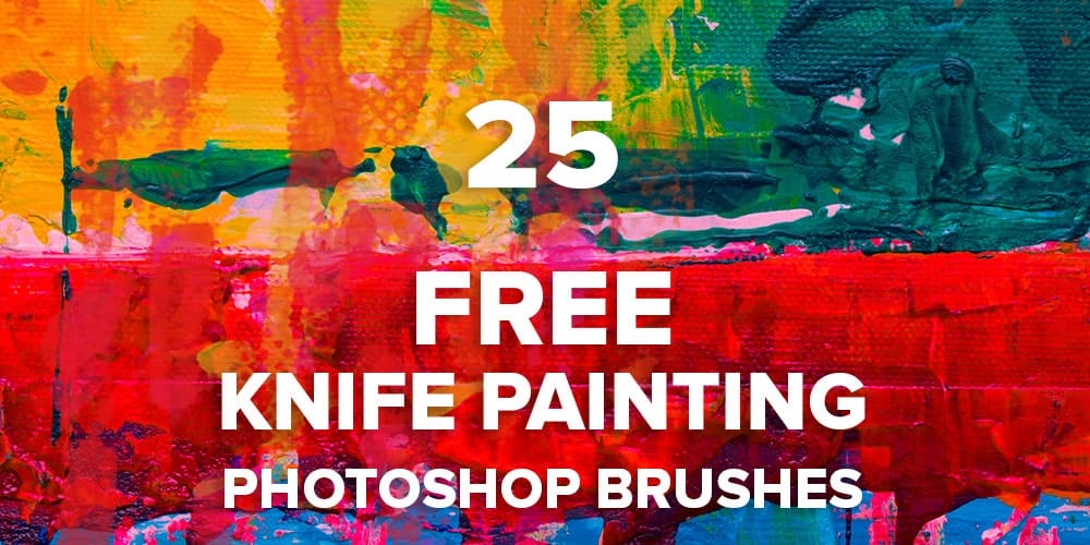 Free Knife Painting Photoshop Brushes