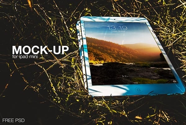 Free Mock-up for iPad mini