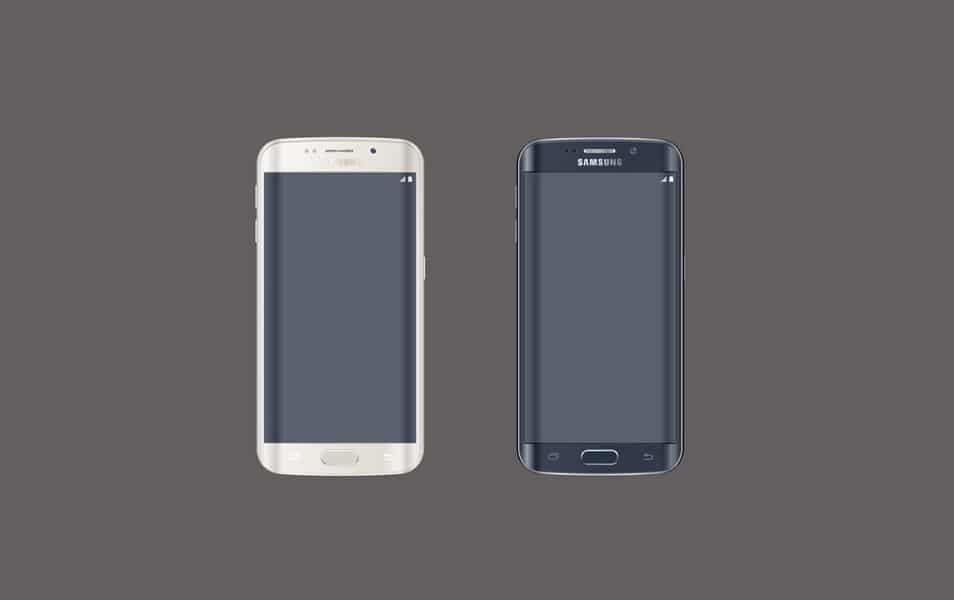 Free Samsung Galaxy S6 Edge PSD Mockup