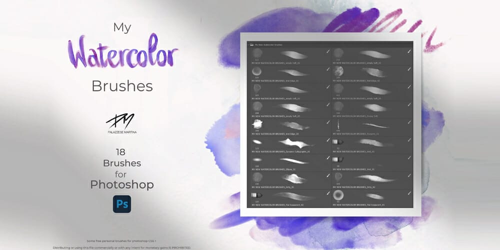 Free Watercolor Brushes For Photoshop