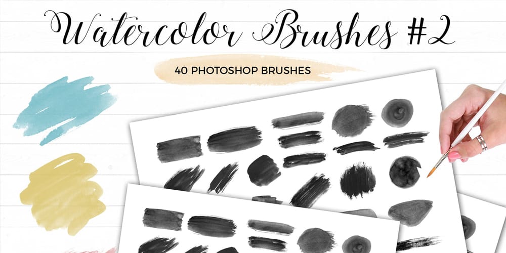 Free Watercolor Photoshop Brushes