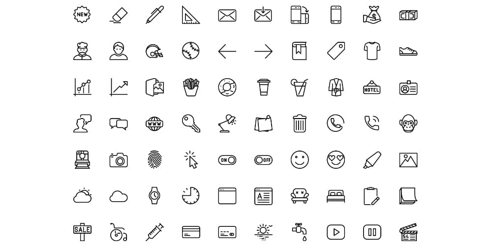 Latest Collection of Free SVG Icons & Illustrations 211 Free icons pack