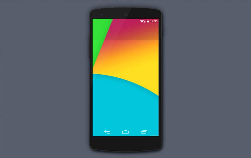 Google Nexus 5 Mockup PSD