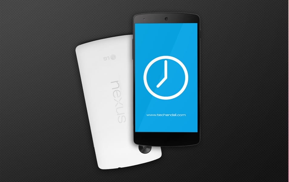 Google Nexus 5 Screen Mock up