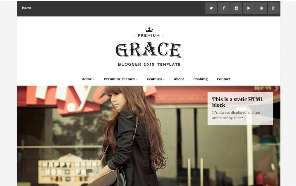 Grace Responsive Blogger Template