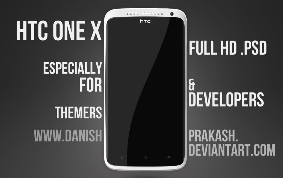 HTC One X psd