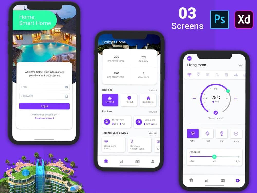 Hotel Booking App for Mobile UI Kit