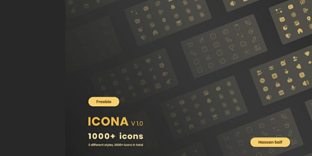Latest Collection of Free SVG Icons & Illustrations 231 ICONA v1.0