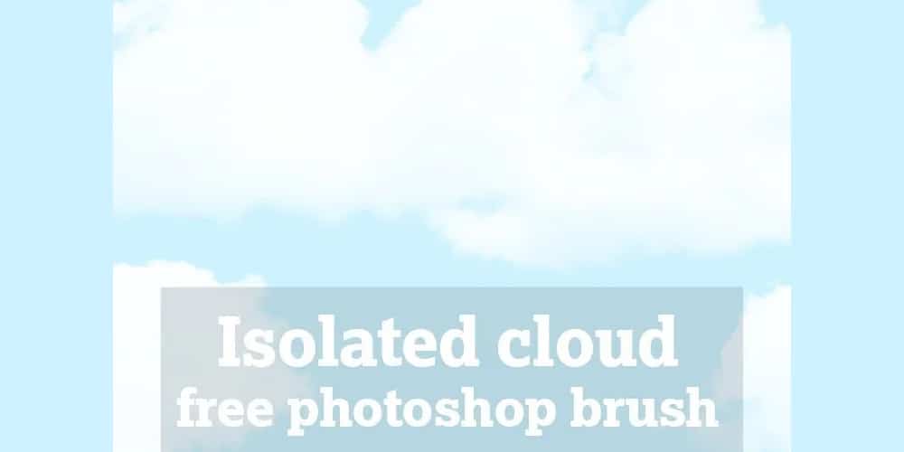 Isolated Cloud Photoshop Brush