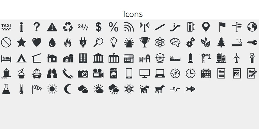 Isometric Markers Icons