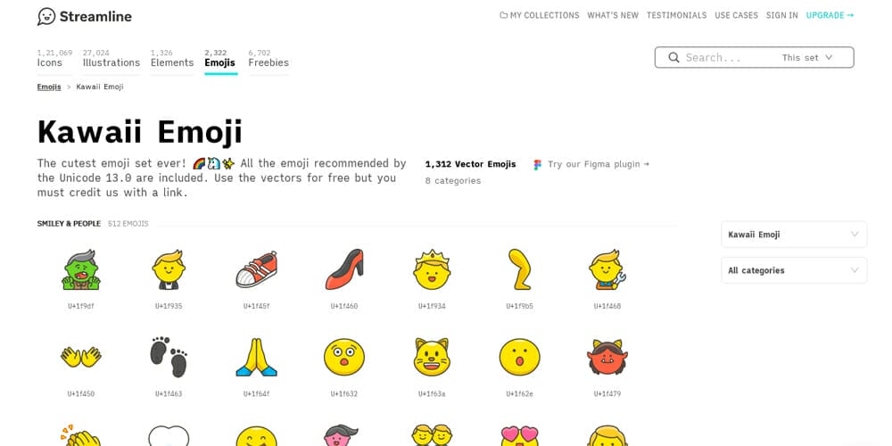 Latest Collection of Free SVG Icons & Illustrations 167 Kawaii Emoji