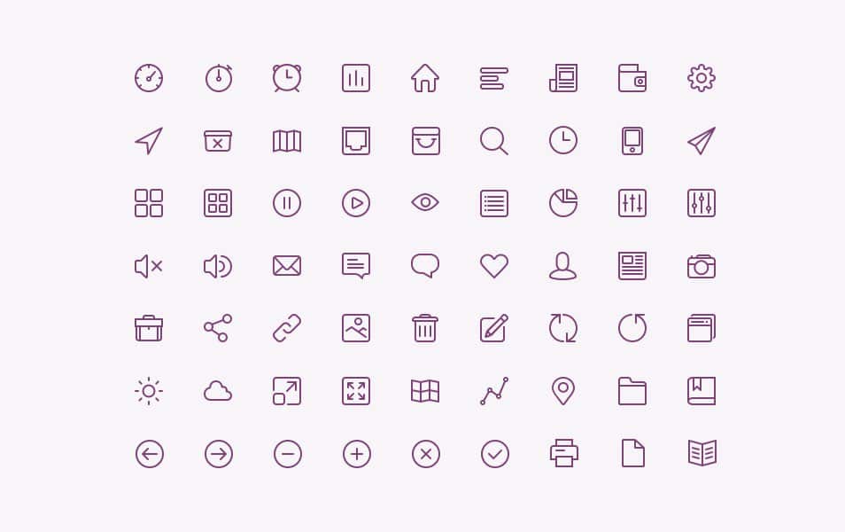 Line Iconset [PSD]