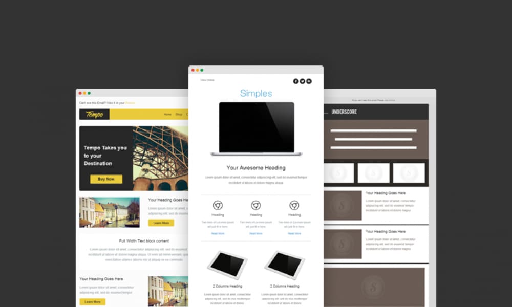 Free Email Newsletter Templates PSD 45 Litmus Responsive Email Templates PSD