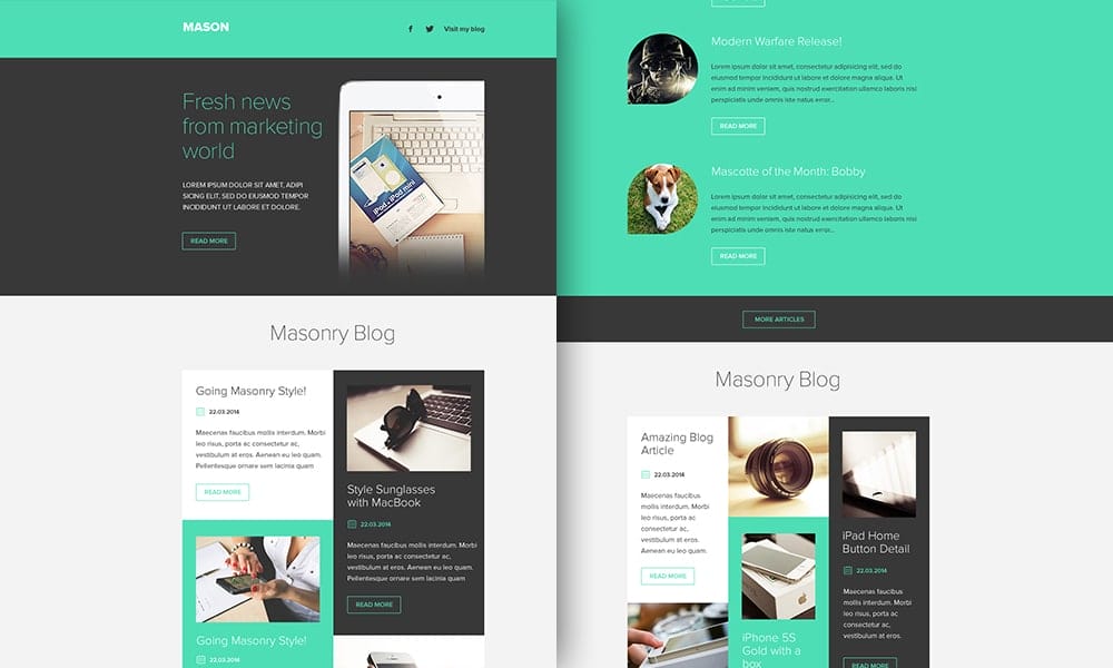 Download Free Email Newsletter Templates Psd Css Author