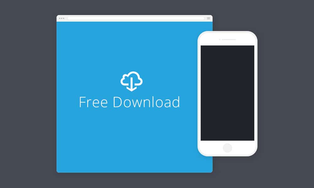 Minimal Browser and iPhone Mockup PSD