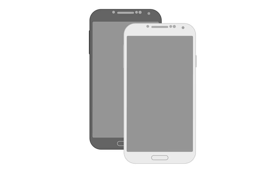 Minimal Flat Galaxy S4 Mockup