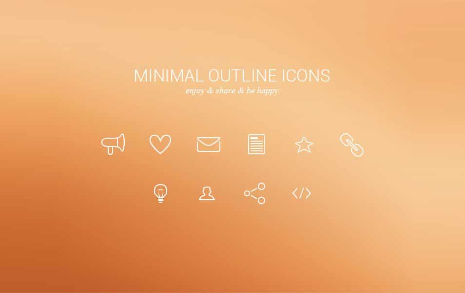 Minimal Outline Icons