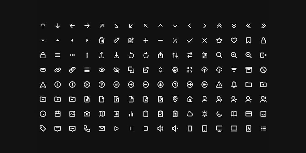 Latest Collection of Free SVG Icons & Illustrations 17 Mono Icons