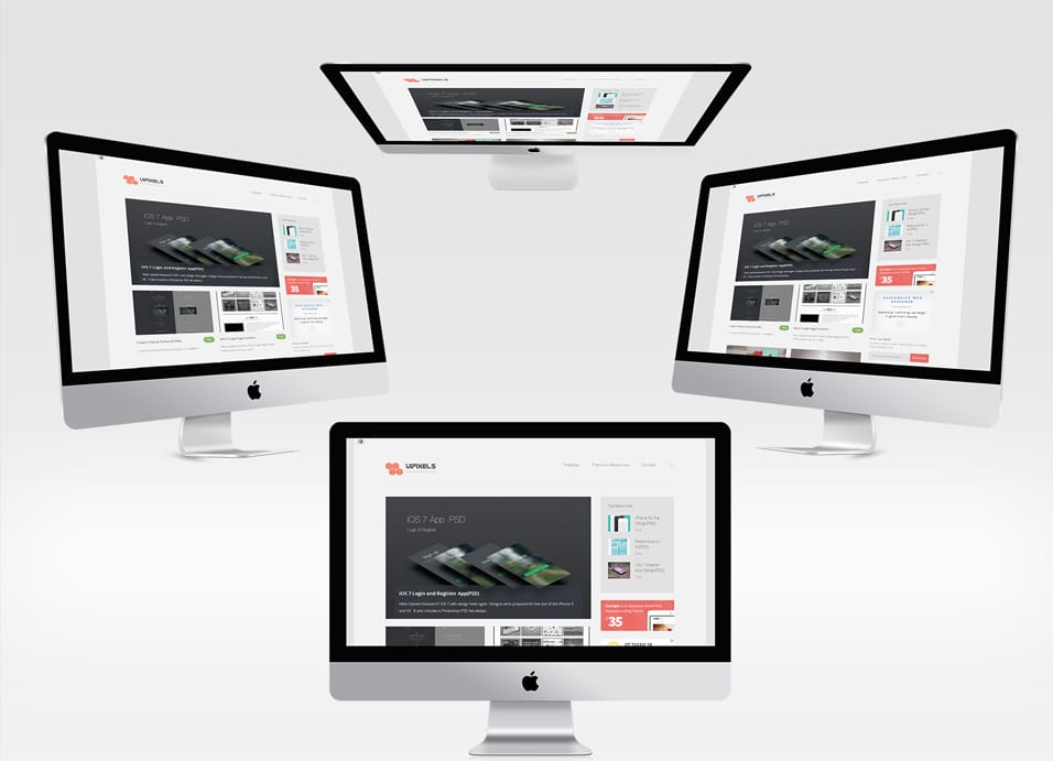 New iMac Mockups PSD