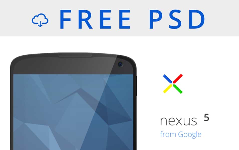 Nexus 5 Mockup PSD Download