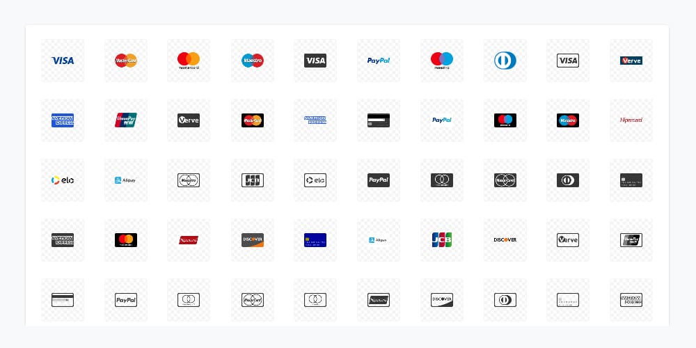Latest Collection of Free SVG Icons & Illustrations 196 Payment Icon Set