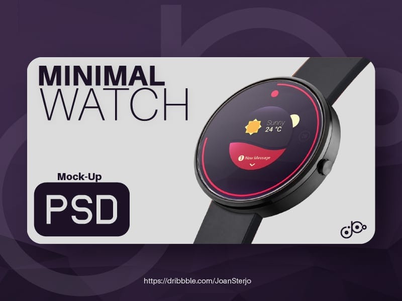 Photorealistic Smartwatch Mockup PSD