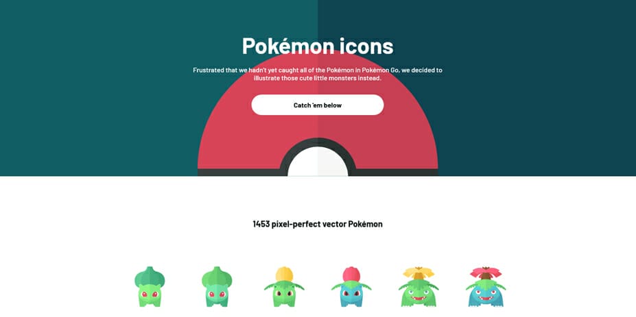 Latest Collection of Free SVG Icons & Illustrations 137 Pokemon icons