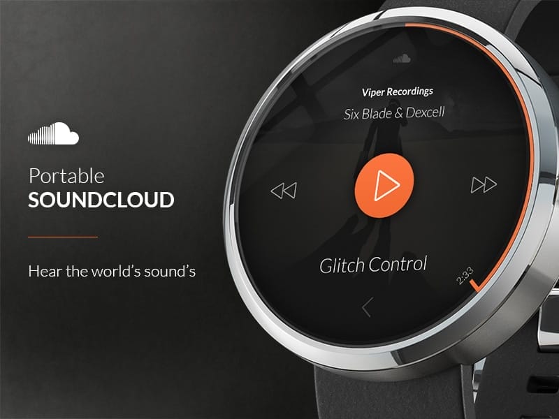 Portable SoundCloud for Moto 360