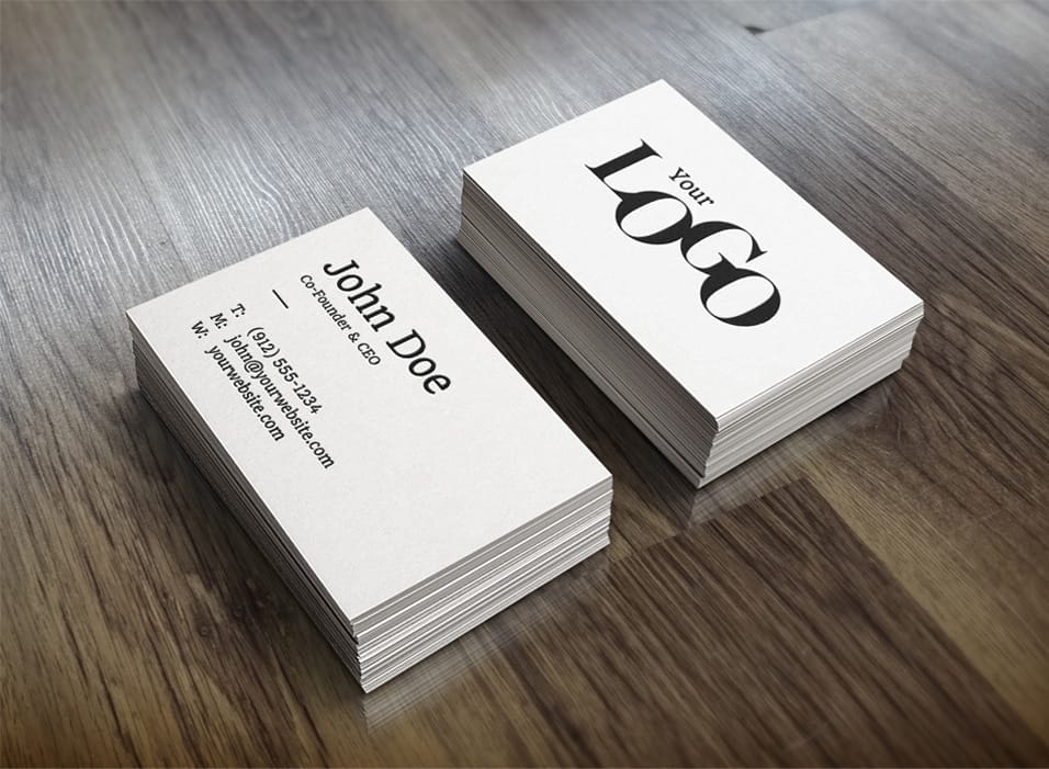 Realistic Business Card MockUp