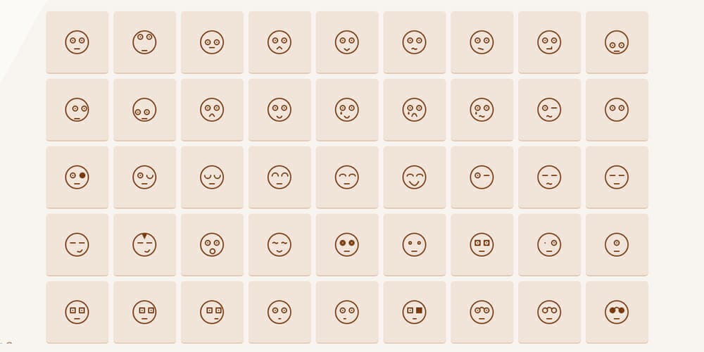 Latest Collection of Free SVG Icons & Illustrations 184 SVG Emoji Line Icons