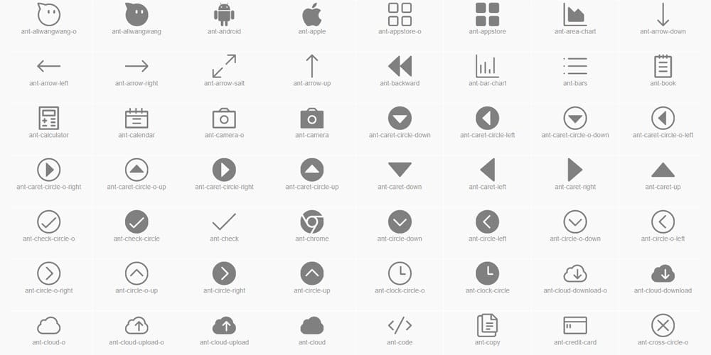 SVG icons collection