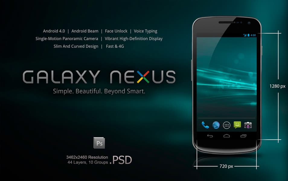 Samsung Galaxy Nexus PSD