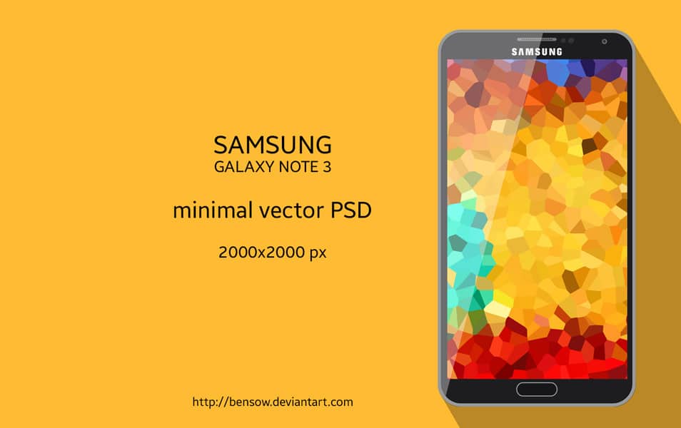 Samsung Galaxy Note 3 Vector PSD