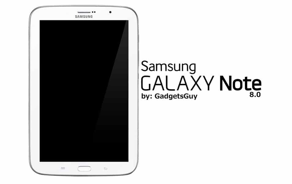 Samsung Galaxy Note 8.0 psd