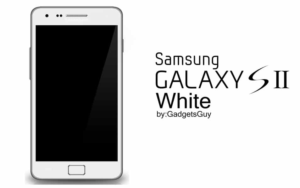 Samsung Galaxy S2 White Mockup