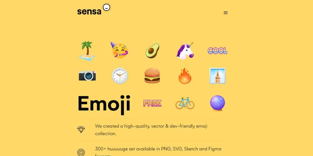 Sensa Emoji Icons