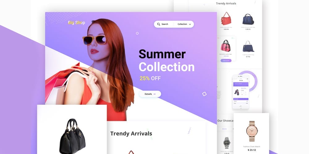 Shopping Landing Page Template