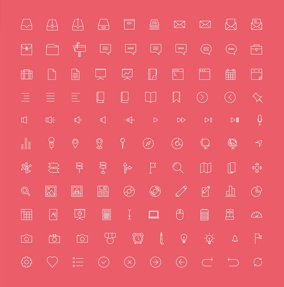Simple Line Icons – 100+ free icons