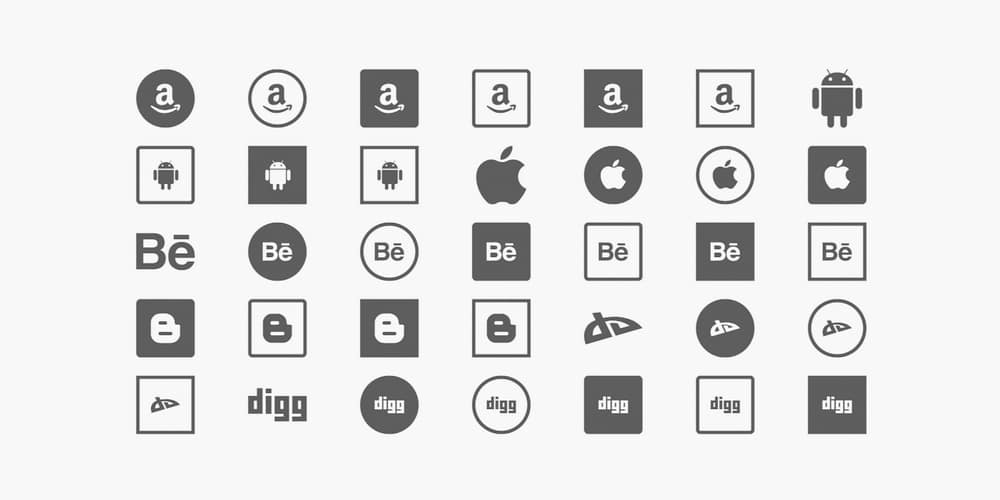 Latest Collection of Free SVG Icons & Illustrations 102 Social SVG Icons