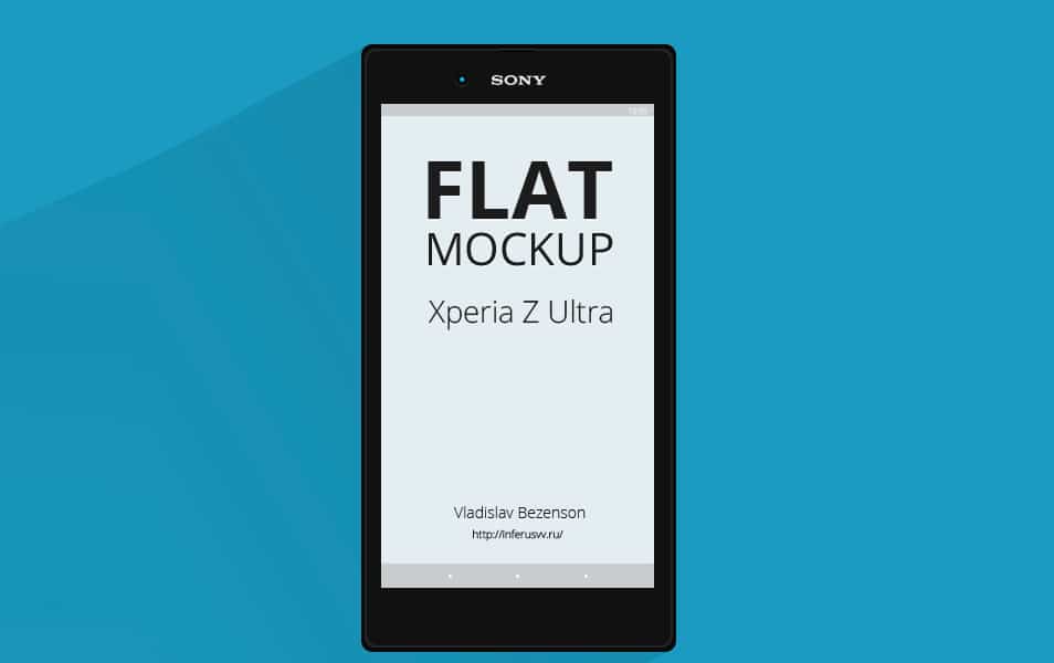 Sony Xperia Z Ultra Mockup PSD