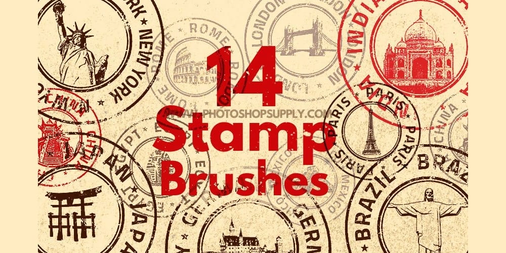Stamp Photoshop Brushes