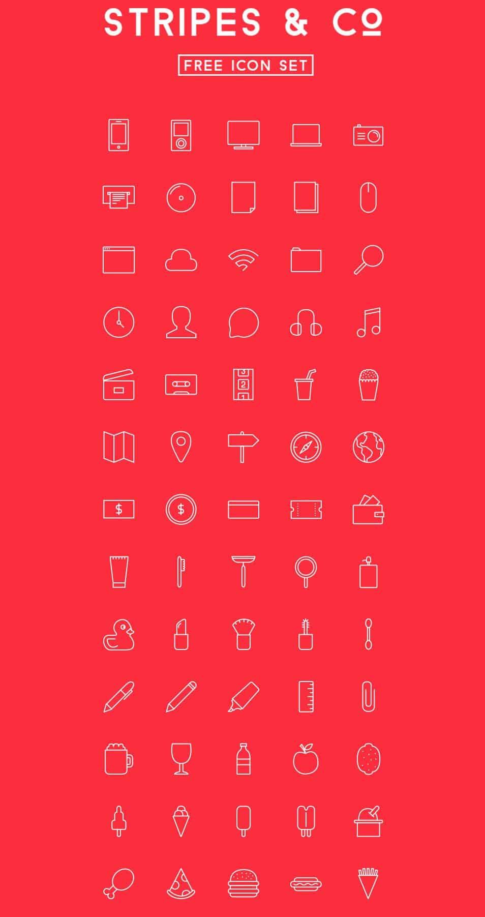 Stripes & Co – Free icon Set