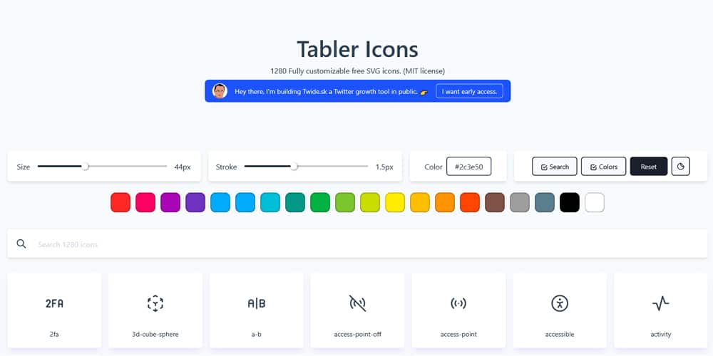 Latest Collection of Free SVG Icons & Illustrations 129 Tablericons
