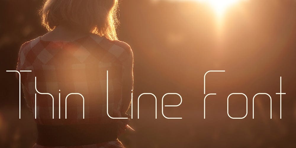 Thin Line Font