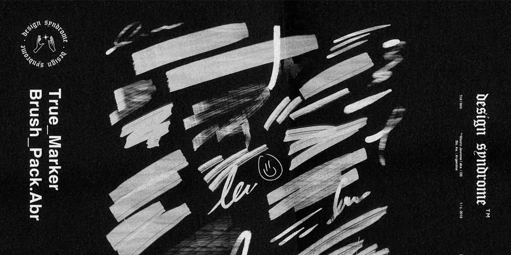 True Marker Photoshop Brushes